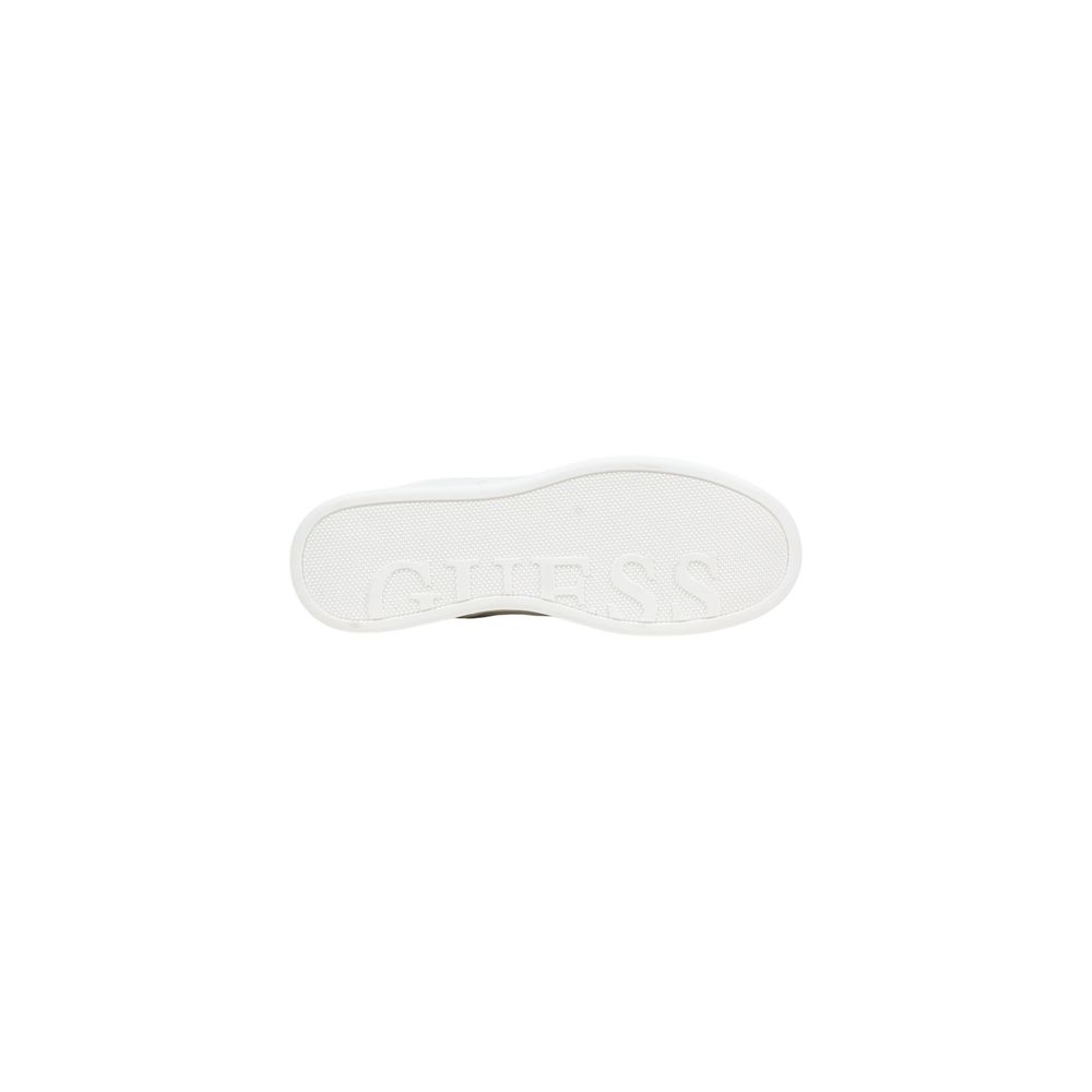 Guess White Polyurethane Platform Sneakers