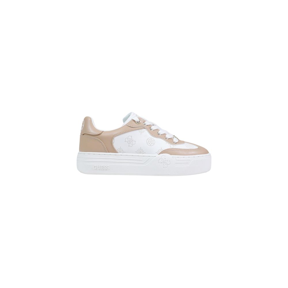 Guess Beige Polyurethane Low Top Sneakers