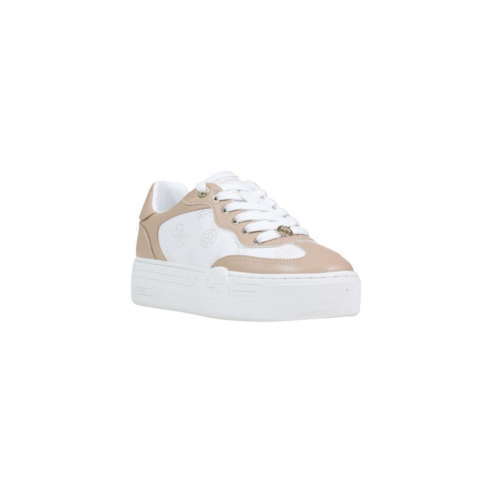 Guess Beige Polyurethane Low Top Sneakers