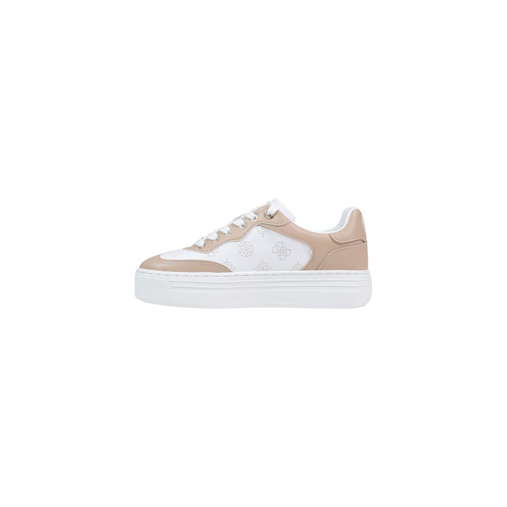 Guess Beige Polyurethane Low Top Sneakers