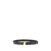 Khaite Black Calf Leather Belt