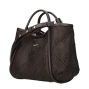 Max Mara Brown Raffia Handbags