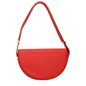 Patou Red Leather Shoulder Bag