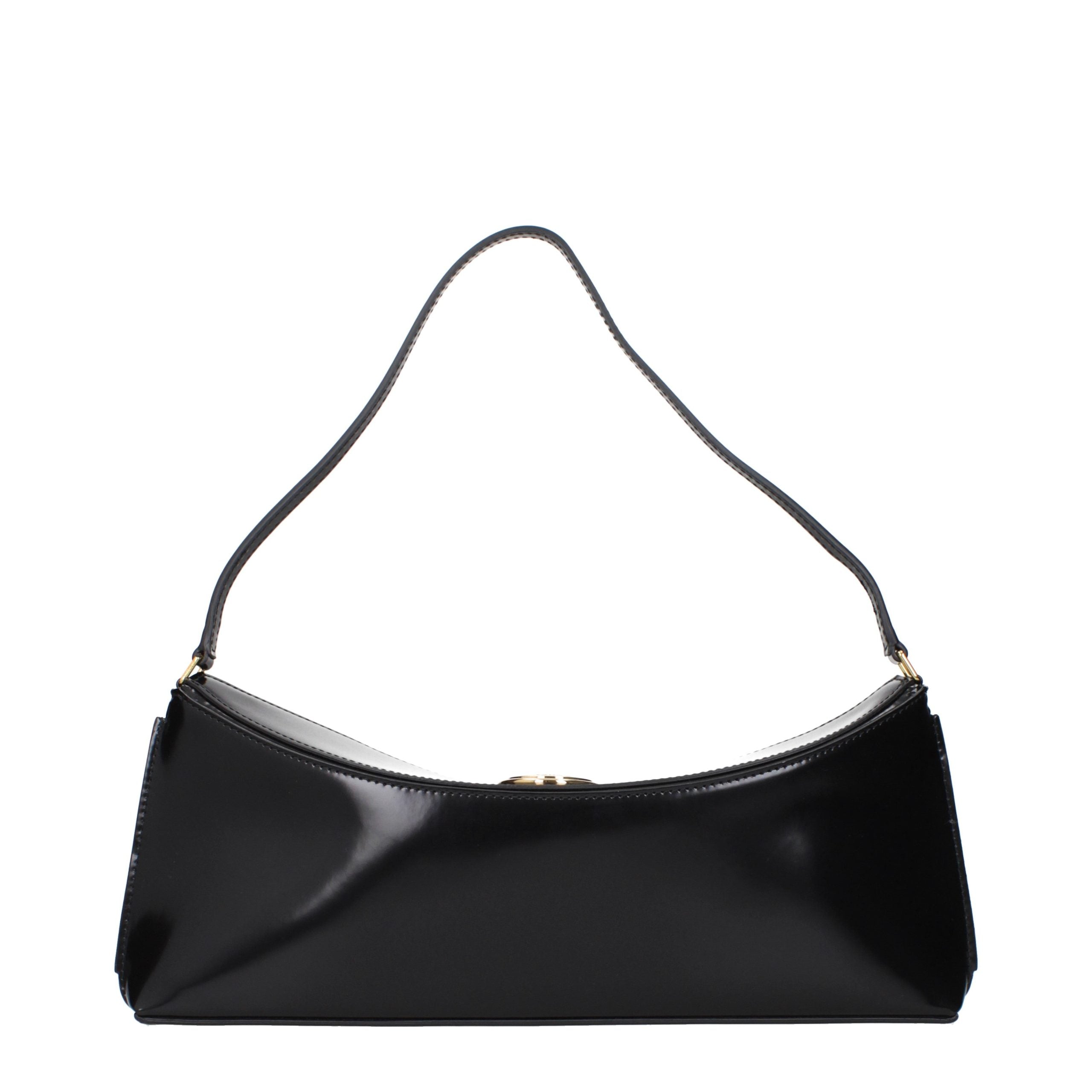 Jacquemus Black Leather Shoulder Bags