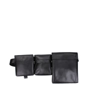 The Attico Black Leather Backpack