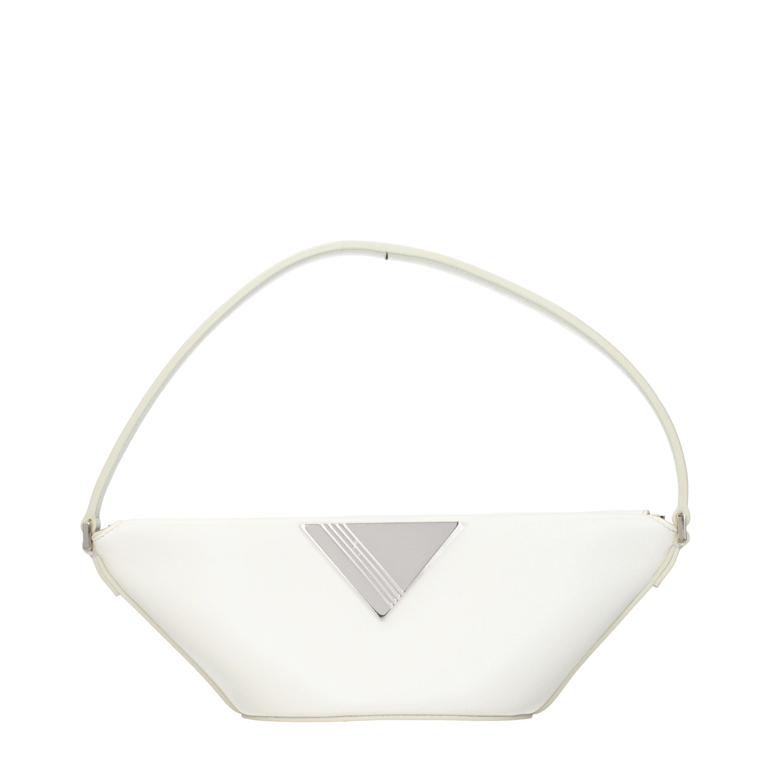 The Attico White Leather Handbags