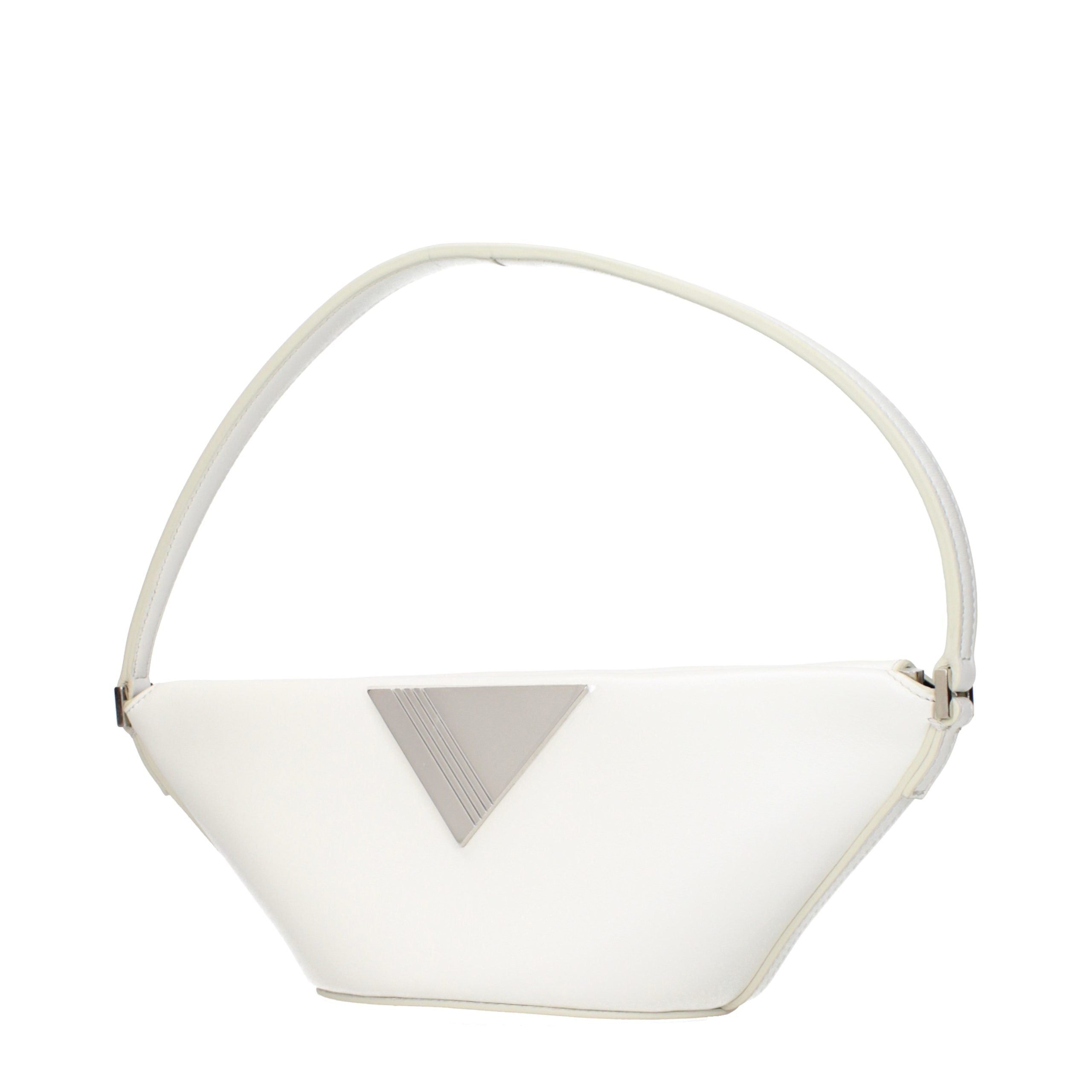 The Attico White Leather Handbags