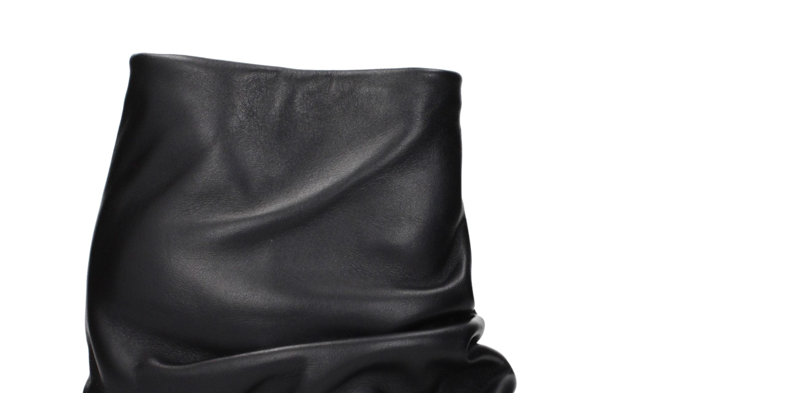 The Attico Black Leather Ankle Boots