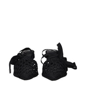 Jacquemus Black Fabric Sandals