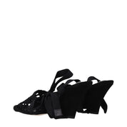 Jacquemus Black Fabric Sandals