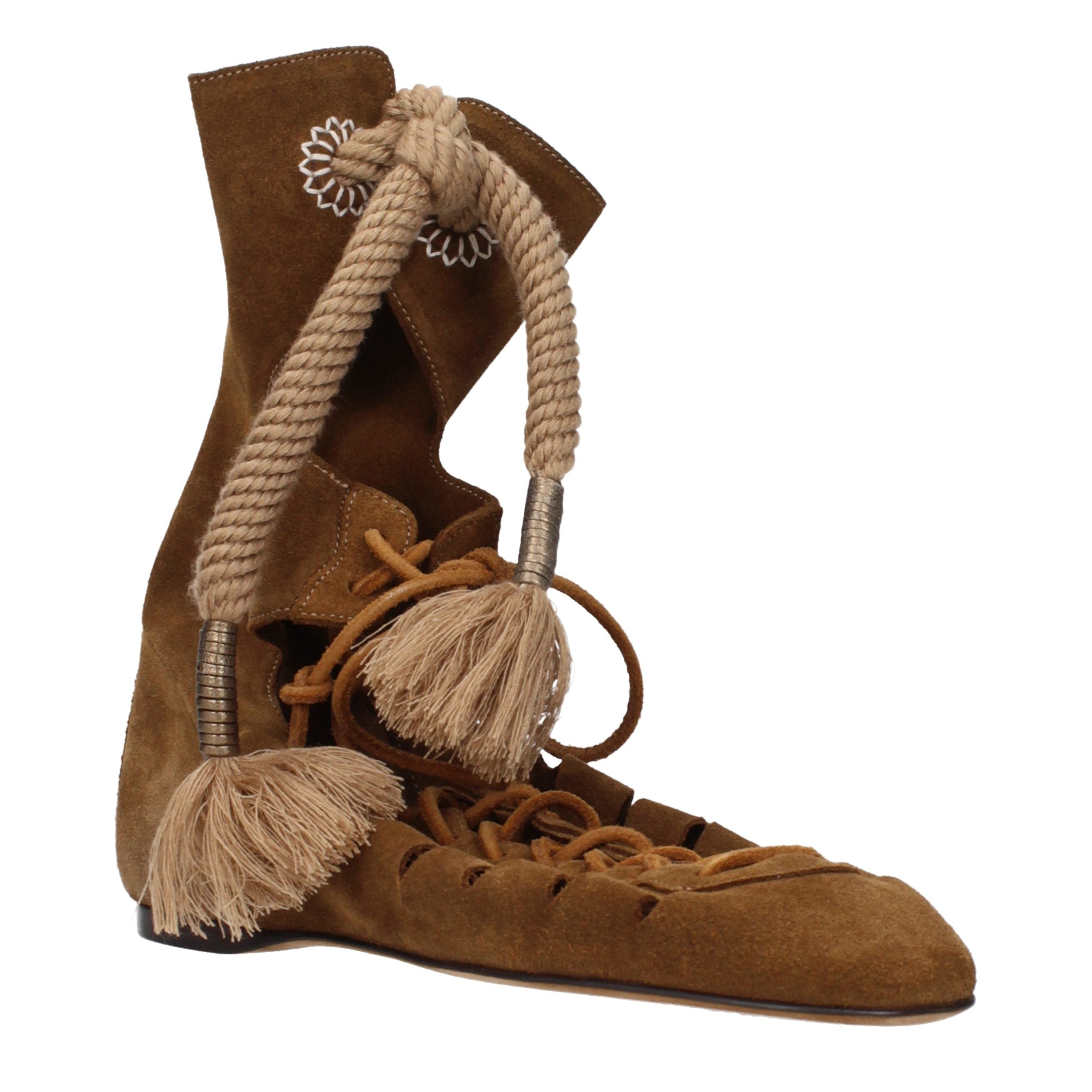 Isabel Marant Brown Suede Ankle Boots