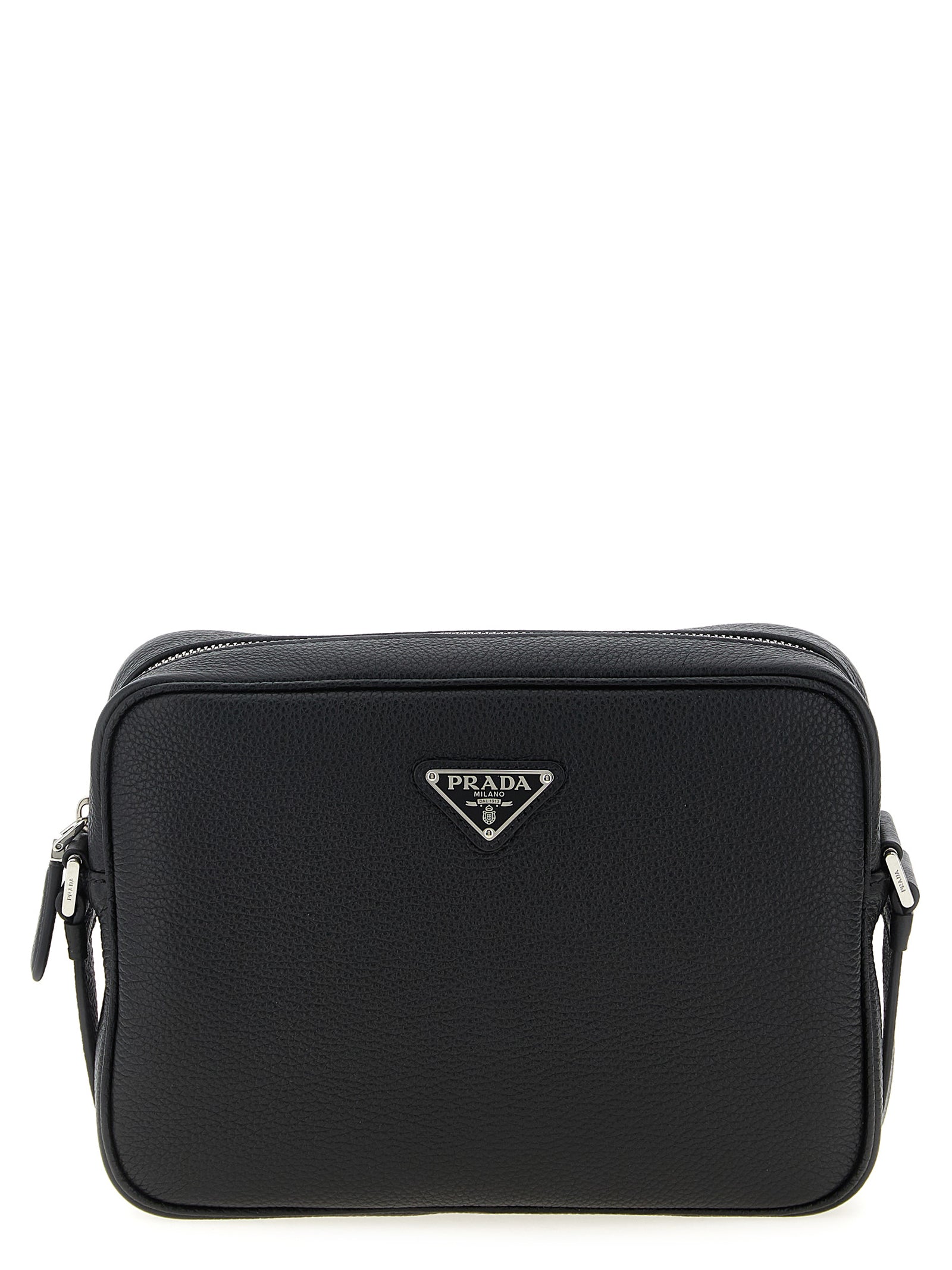 Prada Black Calfskin Leather Crossbody Bag