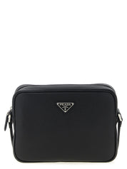 Prada Black Calfskin Leather Crossbody Bag