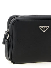 Prada Black Calfskin Leather Crossbody Bag