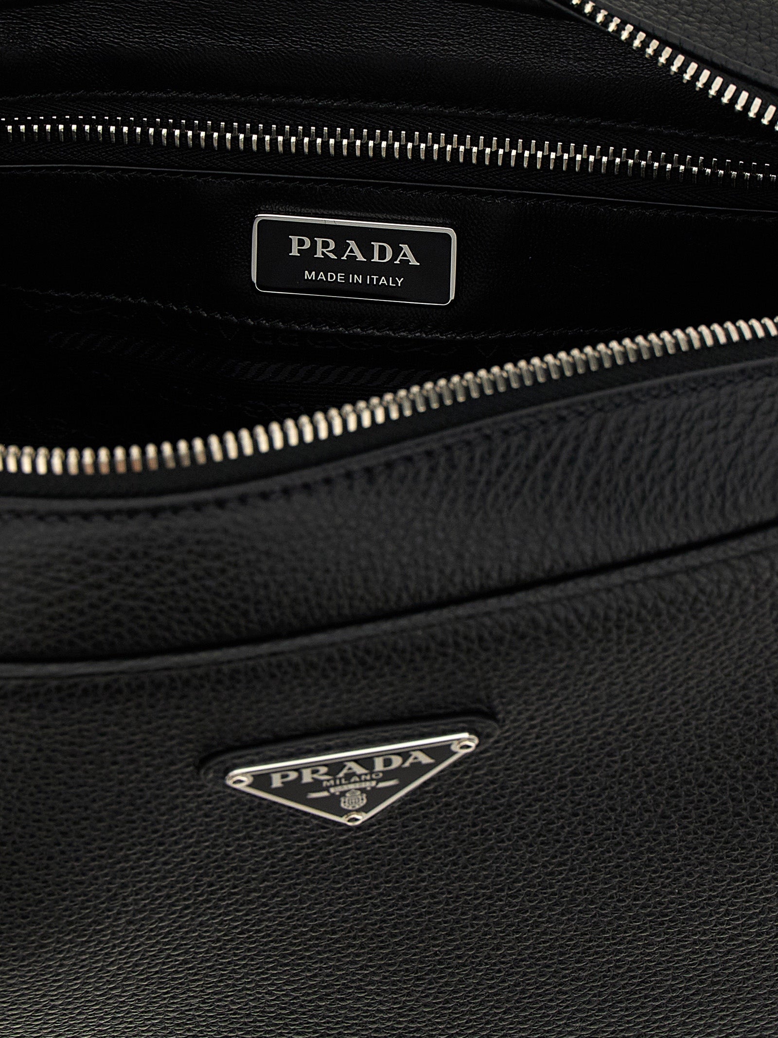 Prada Black Calfskin Leather Crossbody Bag
