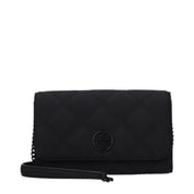 Tory Burch Black Leather Clutch Bag