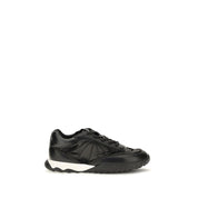PINKO Black Suede and Fabric Low Top Sneakers