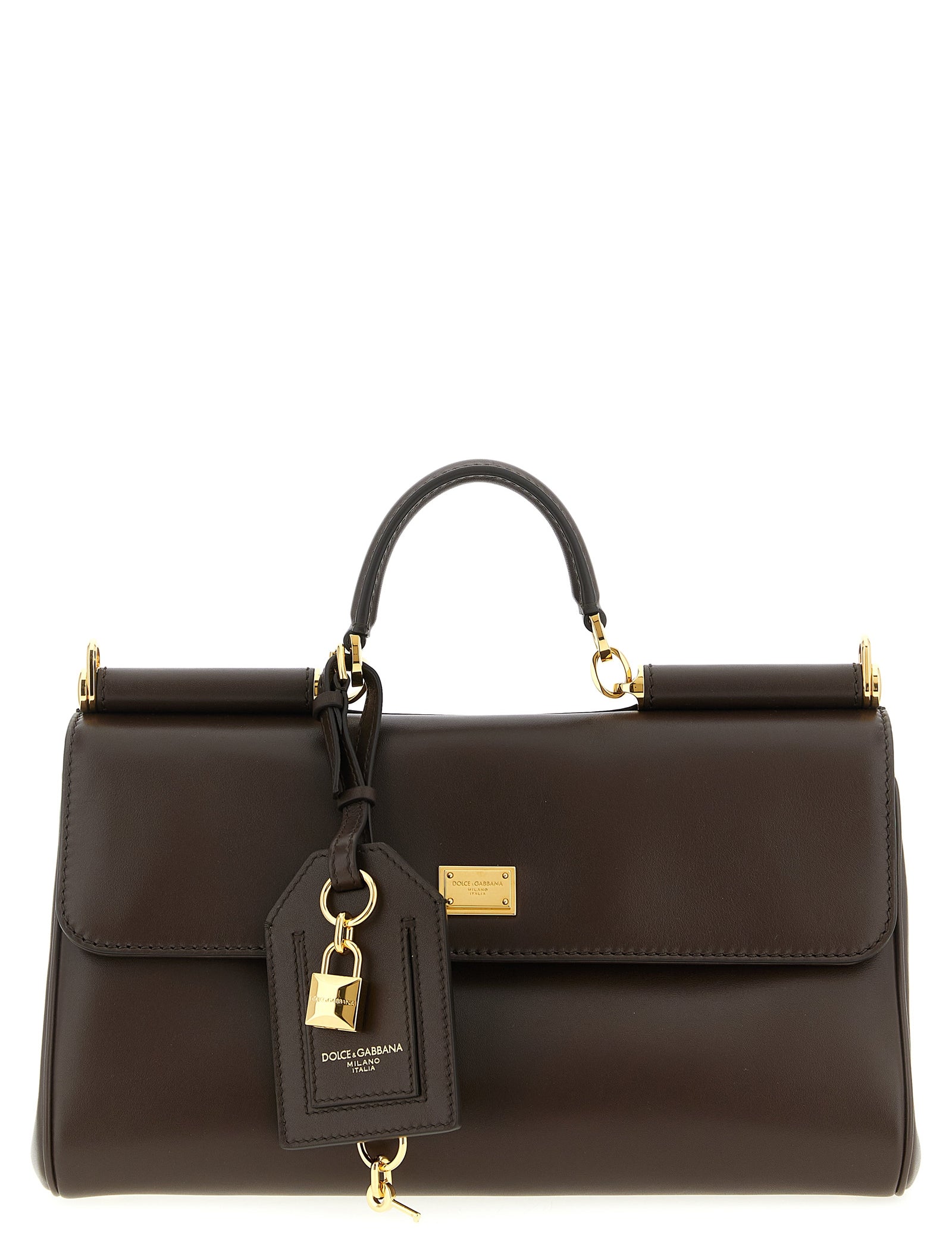 Dolce & Gabbana Brown Calfskin Crossbody Bag