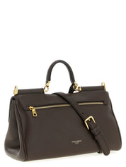 Dolce & Gabbana Brown Calfskin Crossbody Bag