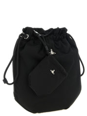 Vivienne Westwood Black Polyester Clutch Bag