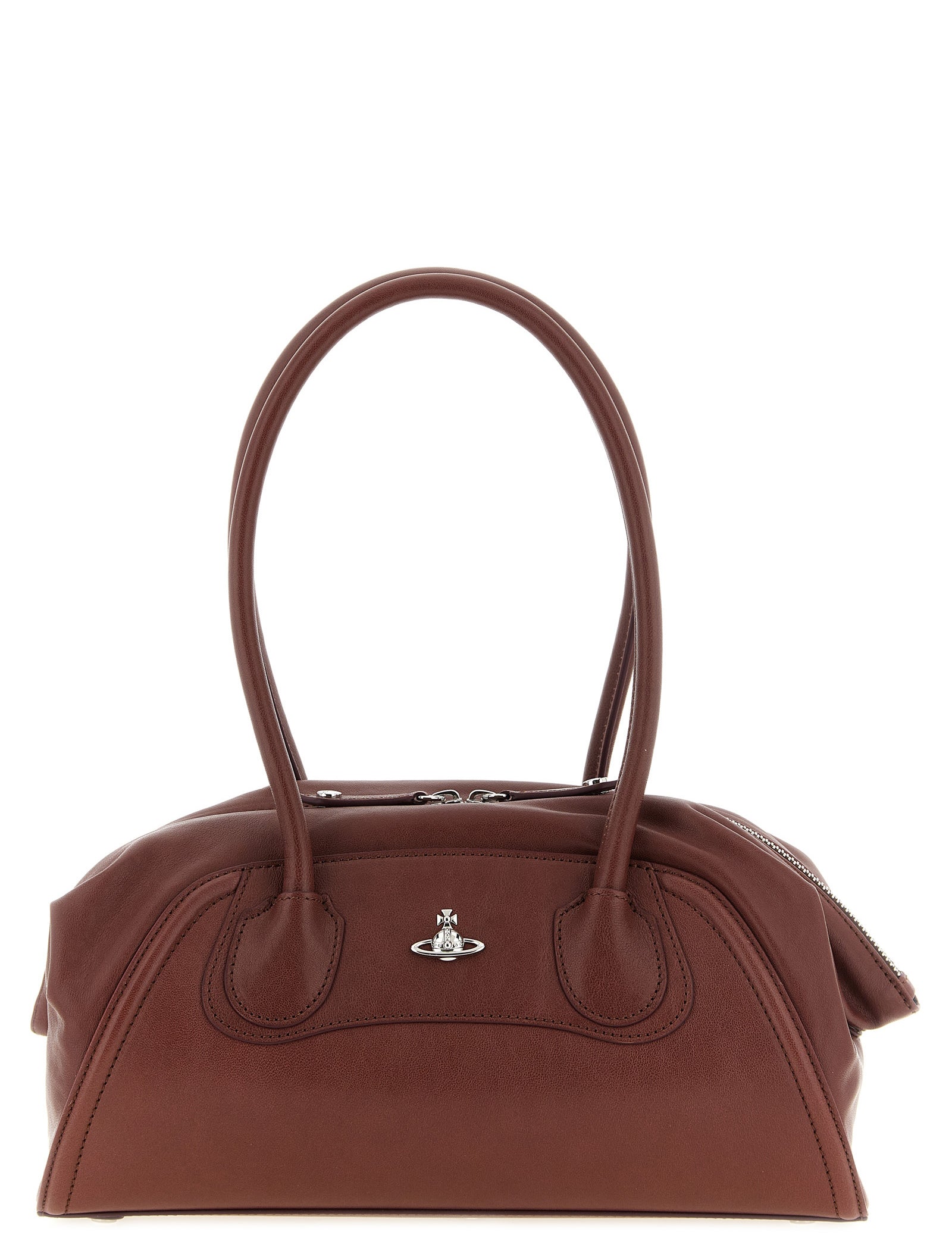 Vivienne Westwood Brown Calfskin Shoulder Bag