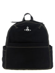 Vivienne Westwood Black Cotton Backpack