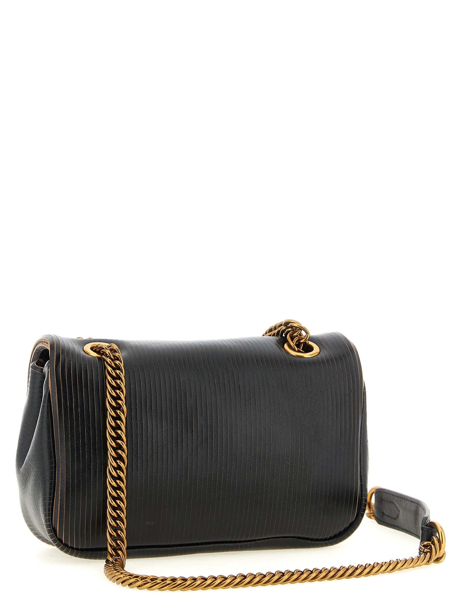Vivienne Westwood Black Calfskin Shoulder Bag