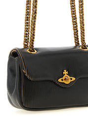 Vivienne Westwood Black Calfskin Shoulder Bag