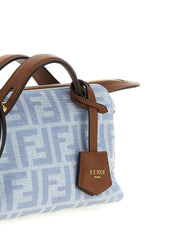 Fendi Light Blue Cotton Denim Handbags