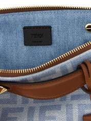 Fendi Light Blue Cotton Denim Handbags