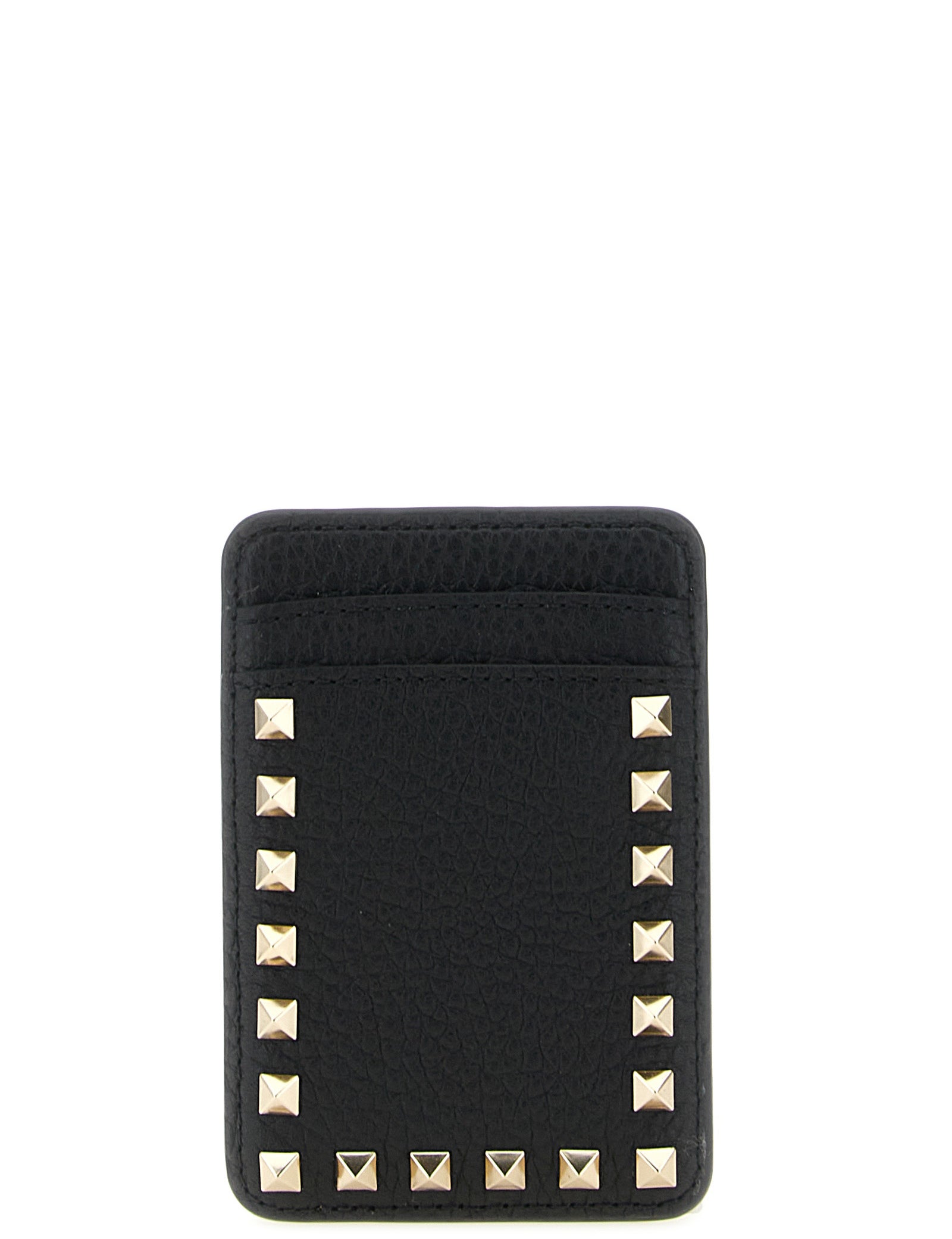 Valentino Garavani Black Calfskin Cardholder