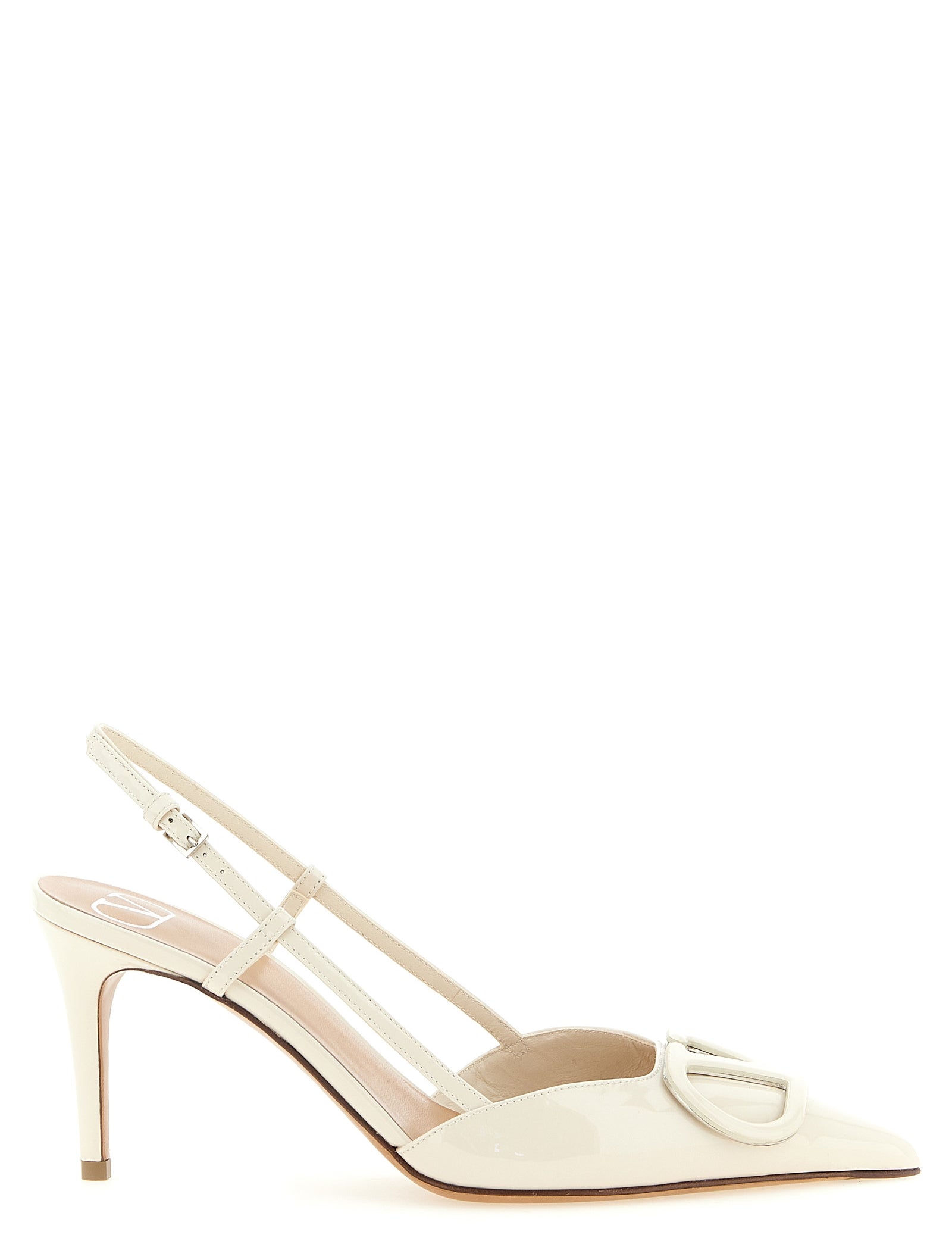 Valentino Garavani White Calfskin Pumps