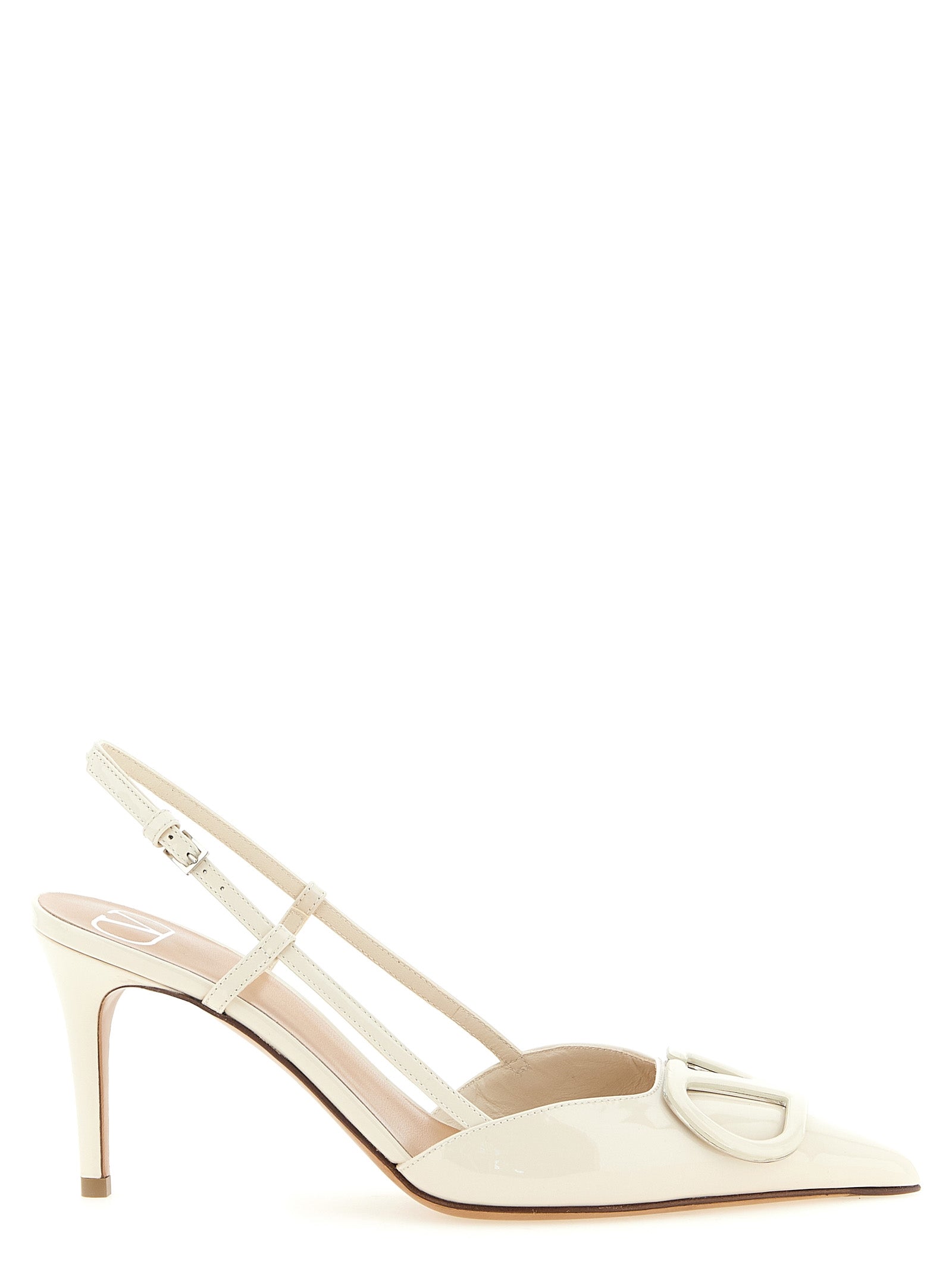 Valentino Garavani White Calfskin Pumps