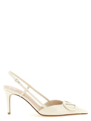 Valentino Garavani White Calfskin Pumps