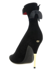 Valentino Garavani Black Goatskin Pumps
