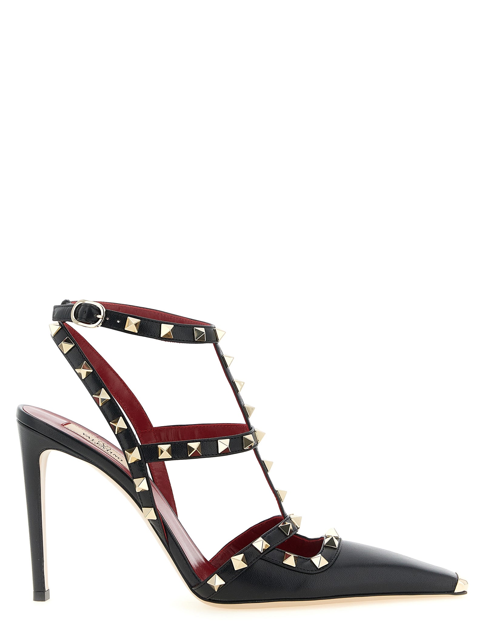 Valentino Garavani Black Calfskin High Heel Pumps