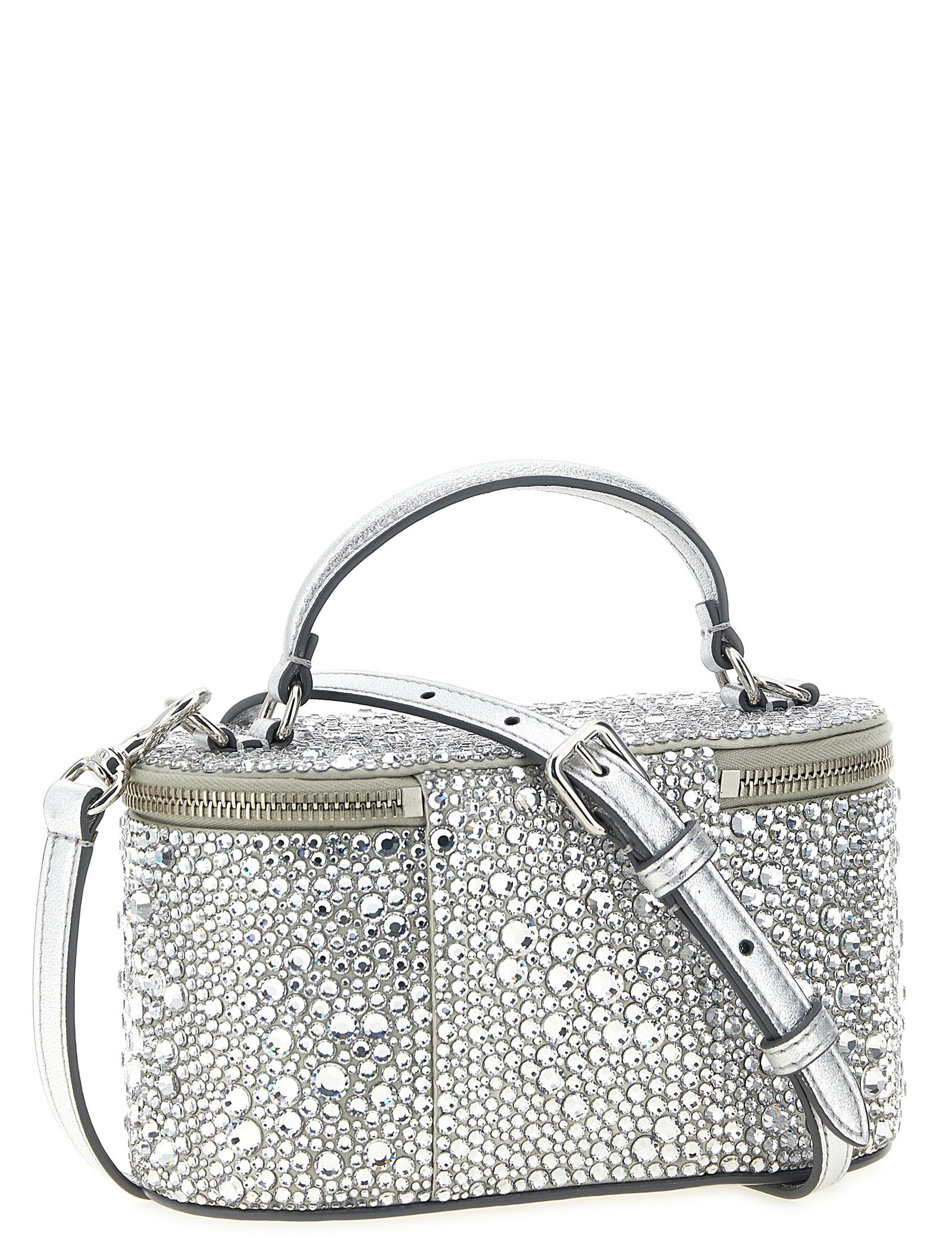 Valentino Garavani Silver Viscose Mini Handbag