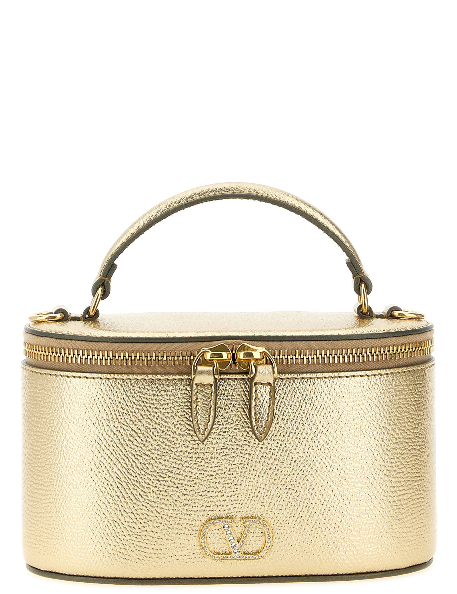 Valentino Garavani Gold Calfskin Handbag