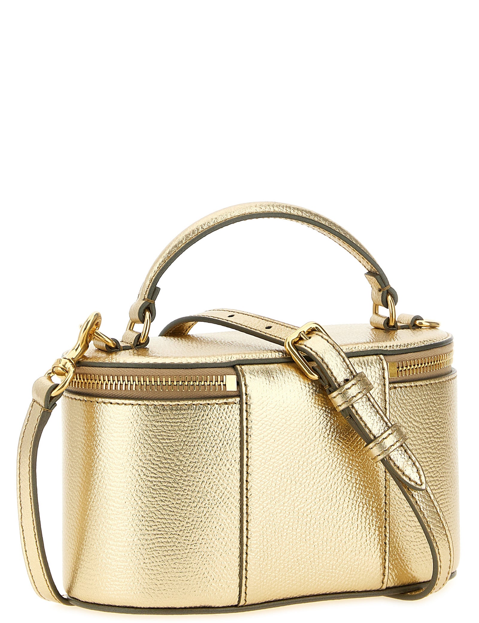 Valentino Garavani Gold Calfskin Handbag