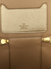 Valentino Garavani Gold Calfskin Handbag