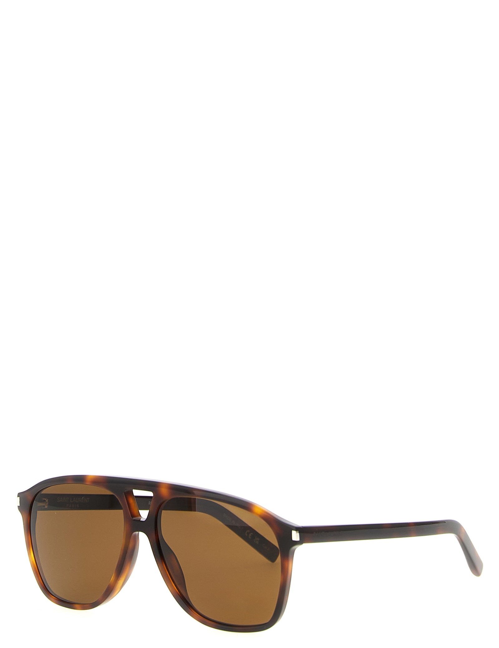 Saint Laurent Brown Acetate Sunglasses