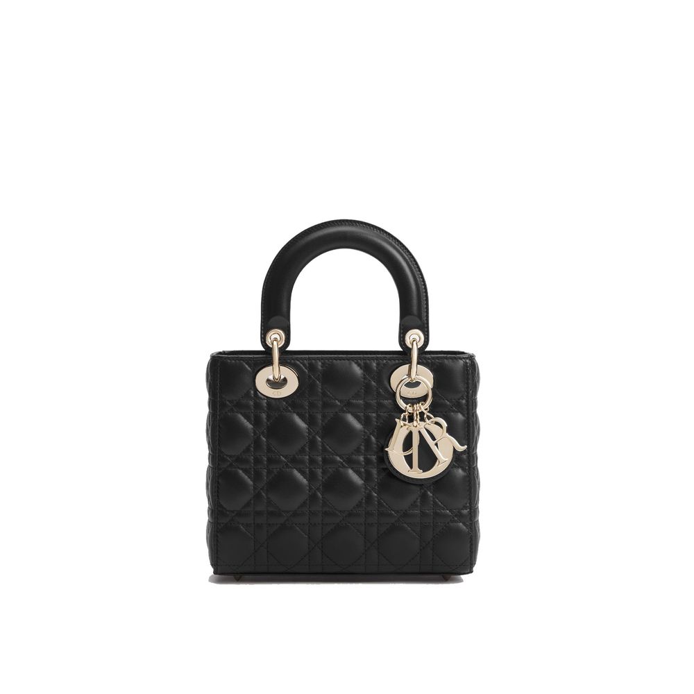 Dior Black Lamb Leather Shoulder Bags