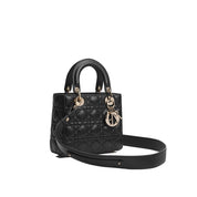 Dior Black Lamb Leather Shoulder Bags