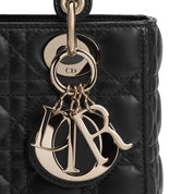 Dior Black Lamb Leather Shoulder Bags