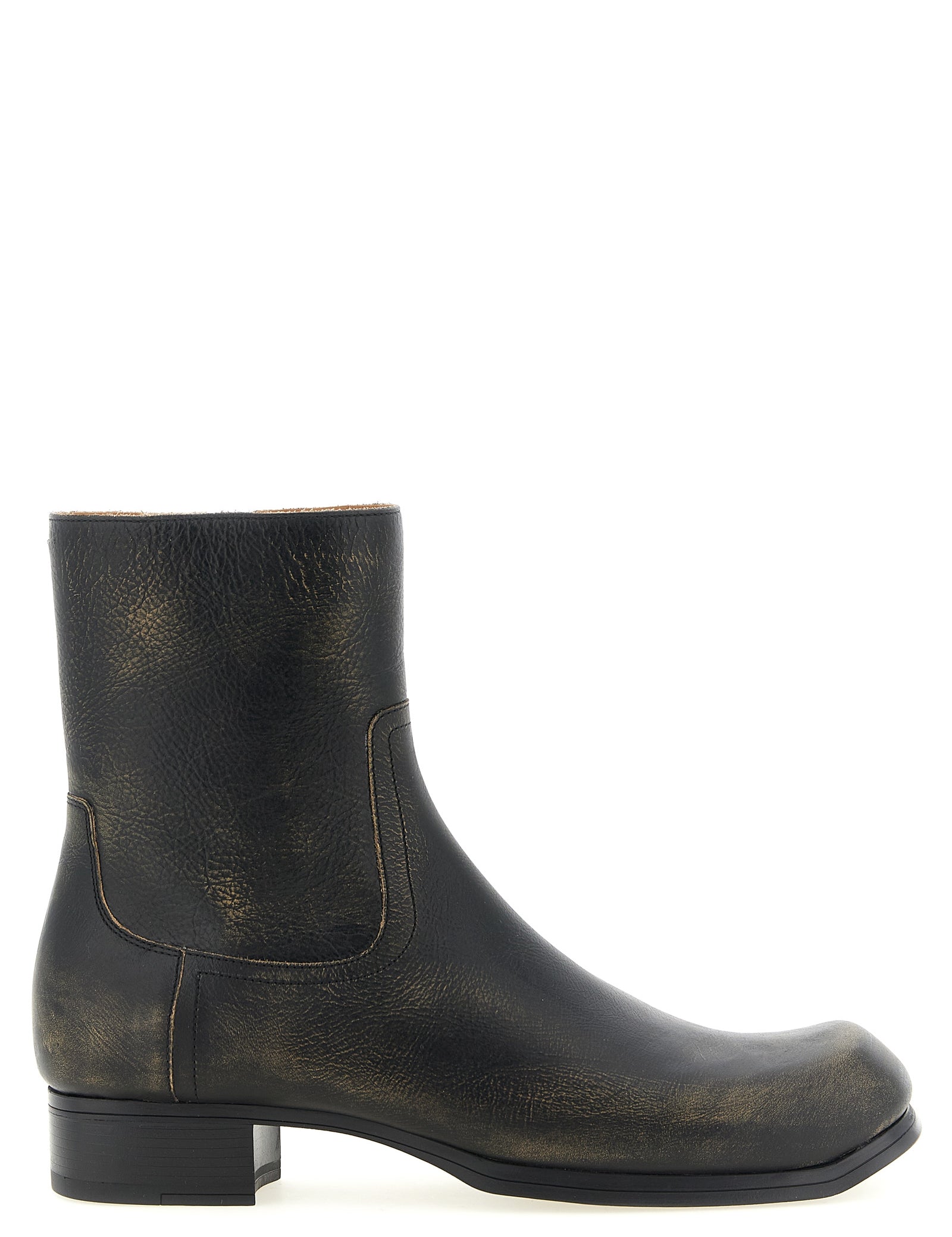 Maison Margiela Black Calfskin Ankle Boots