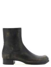 Maison Margiela Black Calfskin Ankle Boots