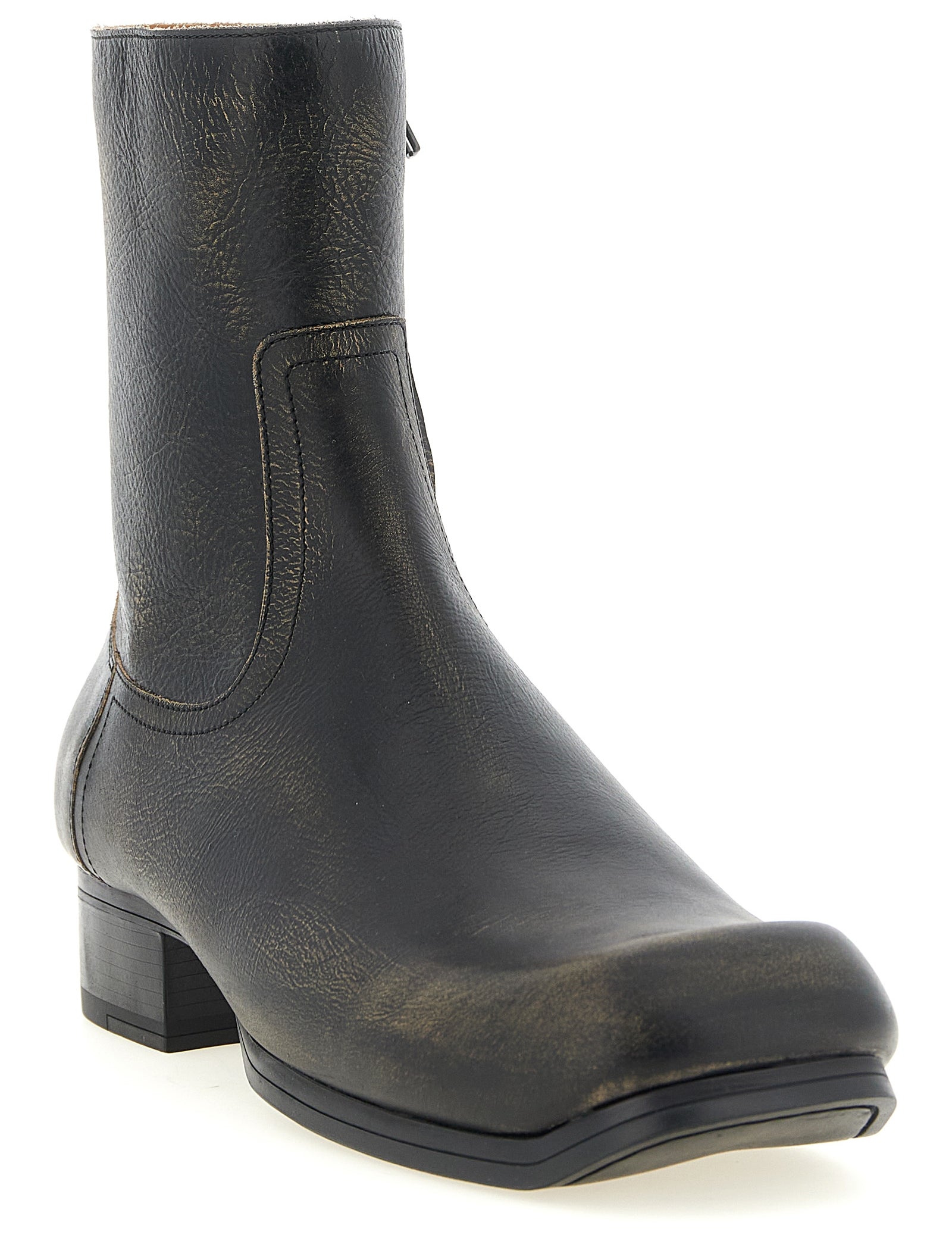 Maison Margiela Black Calfskin Ankle Boots