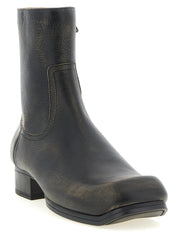 Maison Margiela Black Calfskin Ankle Boots