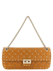 Valentino Garavani Orange Goat Leather Shoulder Bag