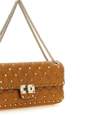 Valentino Garavani Orange Goat Leather Shoulder Bag